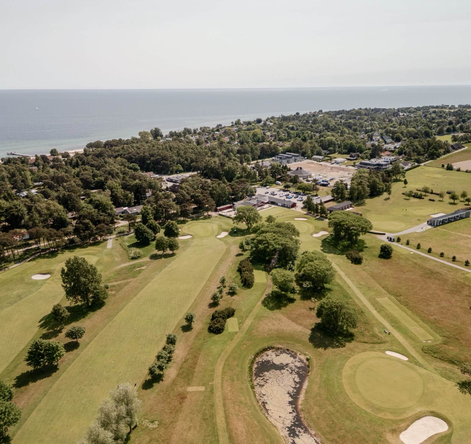 Strandbild från drönare